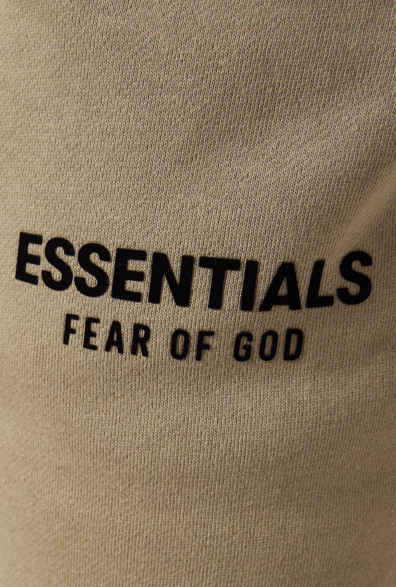 Essentials Beige/Black Logo Pants