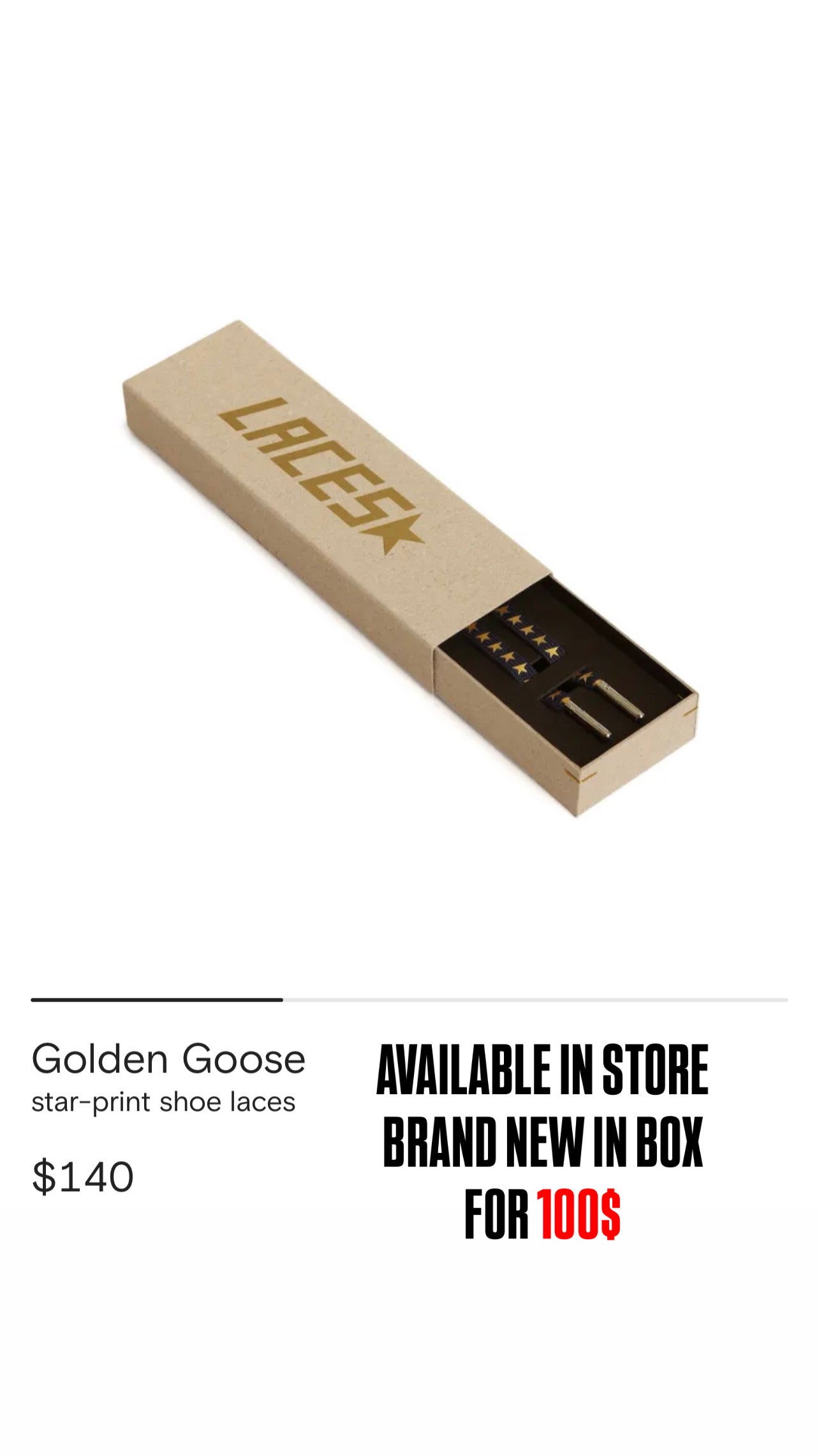 Golden Goose Black Gold Laces
