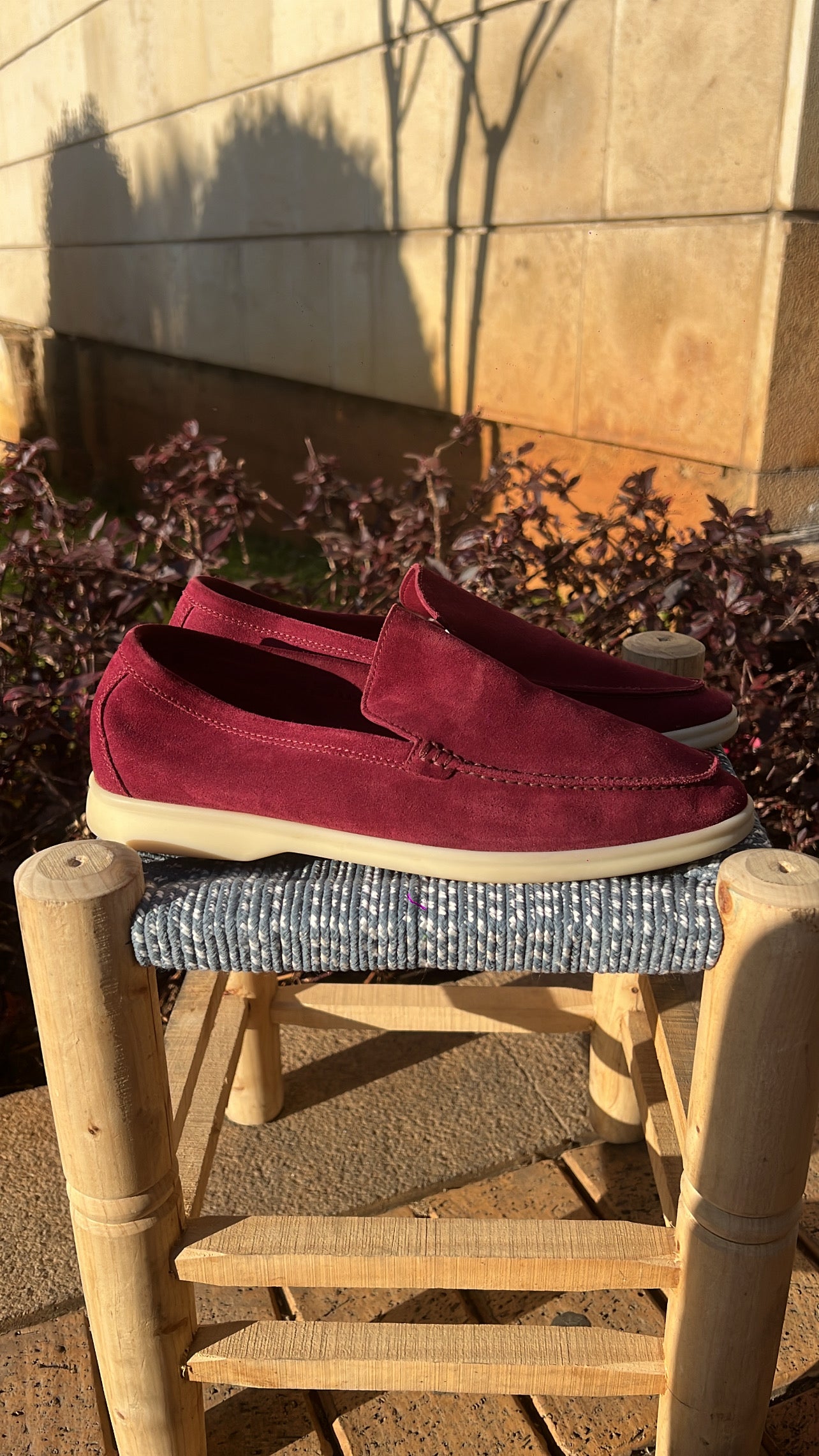 Loro Piana Summerwalk Burgundy