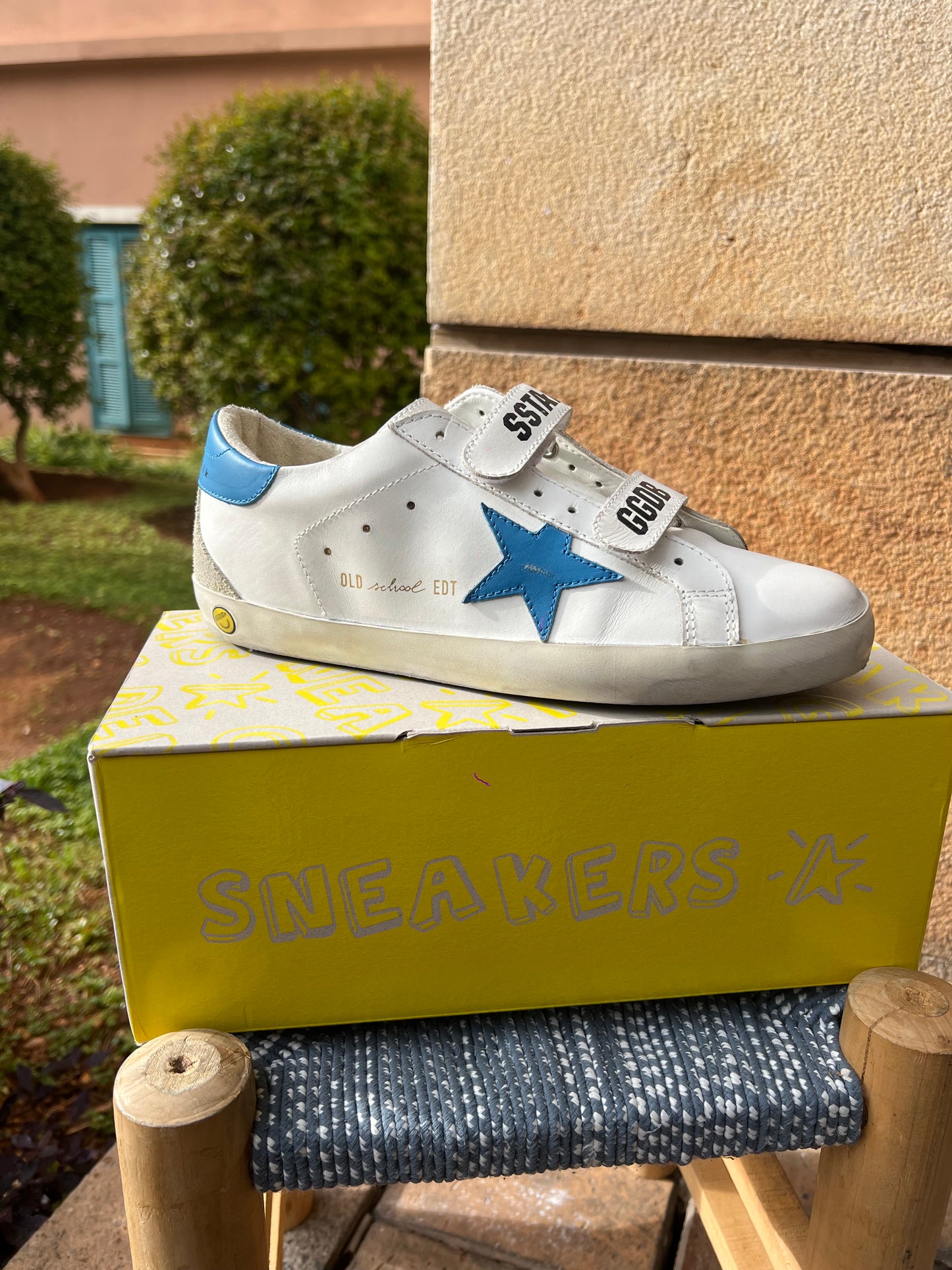 Golden Goose Super Star White / Blue