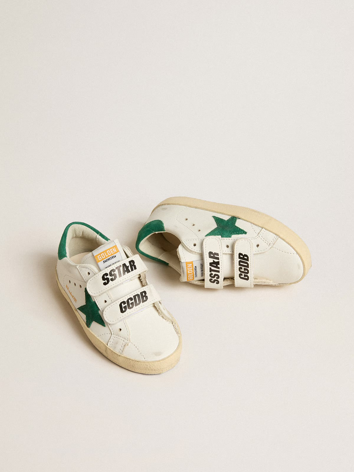 Golden Goose Super Star White / Green