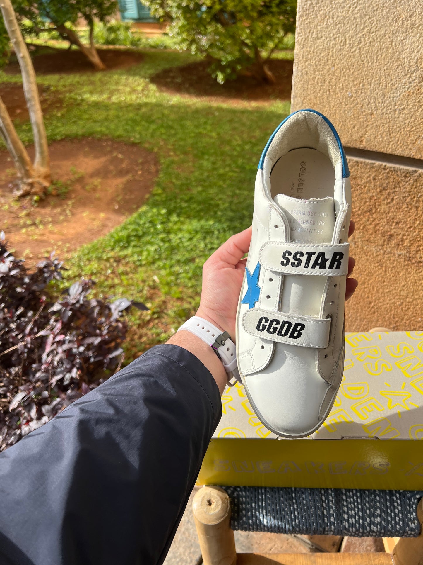 Golden Goose Super Star White / Blue