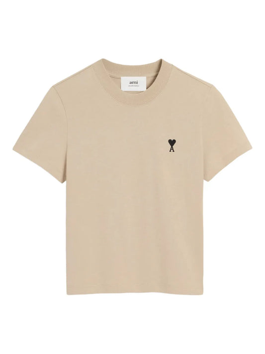 Ami Beige / Black Heart Shirt