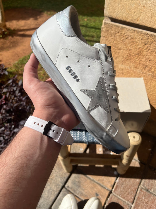 Golden Goose White / Silver