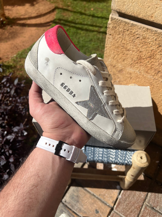 Golden Goose White / Pink