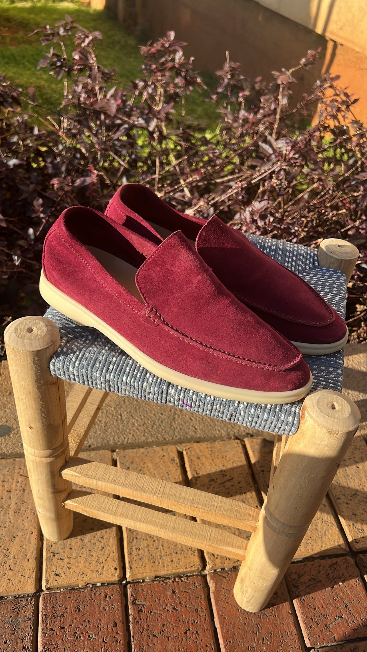 Loro Piana Summerwalk Burgundy