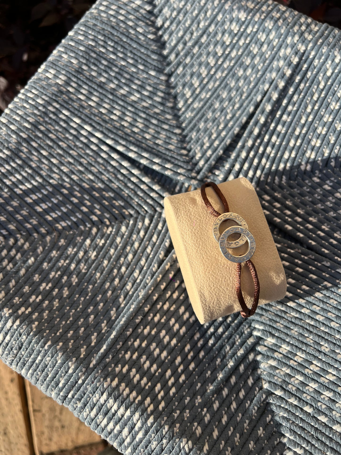 BVLGARI LOGO CORD BRACELET