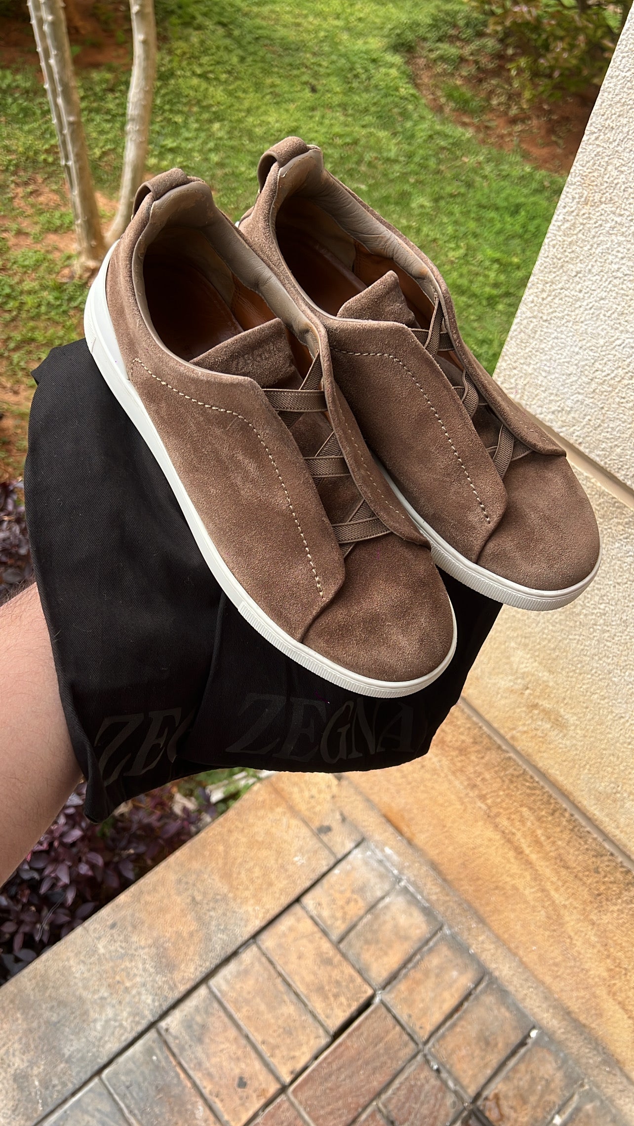 Zegna Triple Stitch Brown