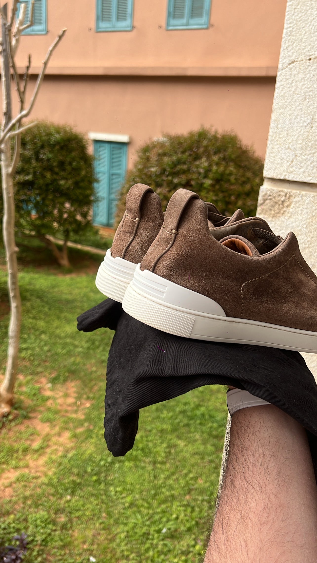 Zegna Triple Stitch Brown