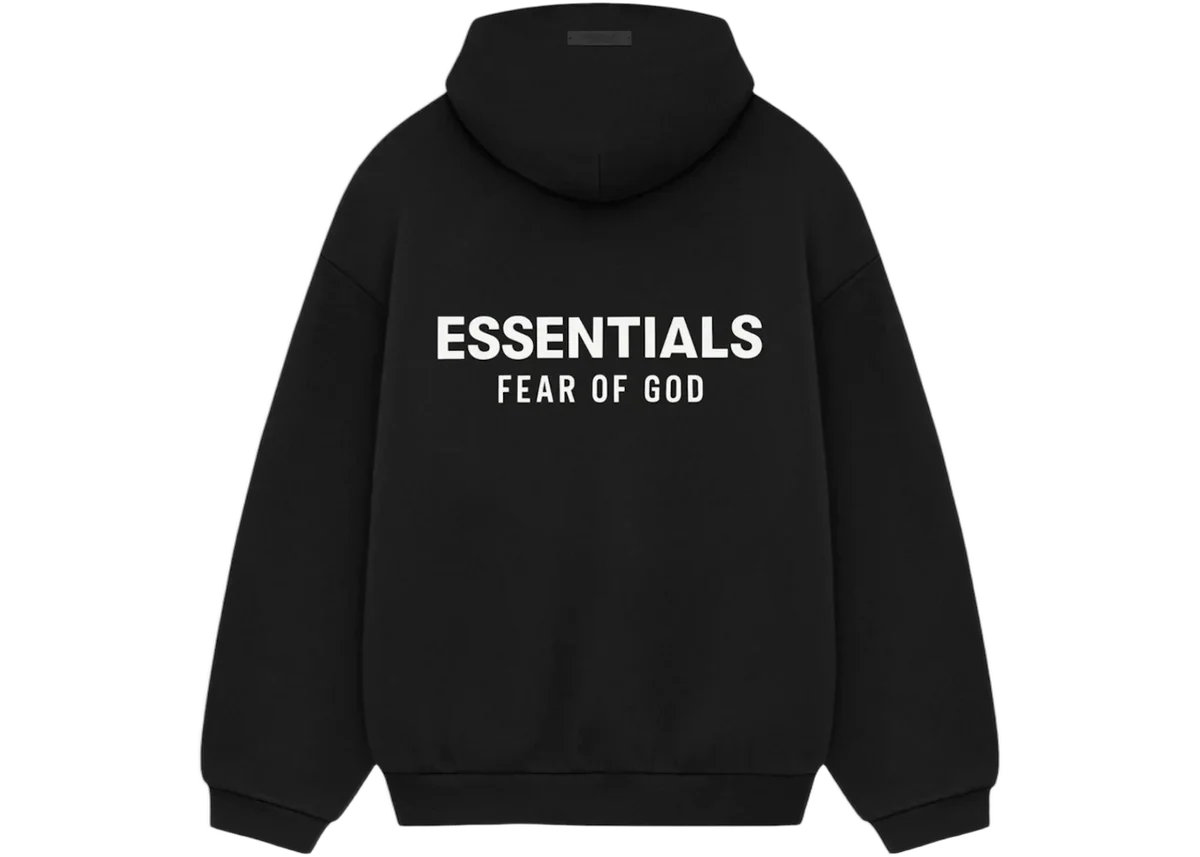 Essentials FW25 Black Hoodie