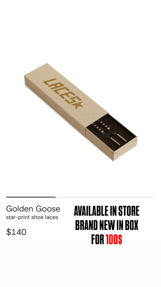 Golden Goose Black Gold Laces