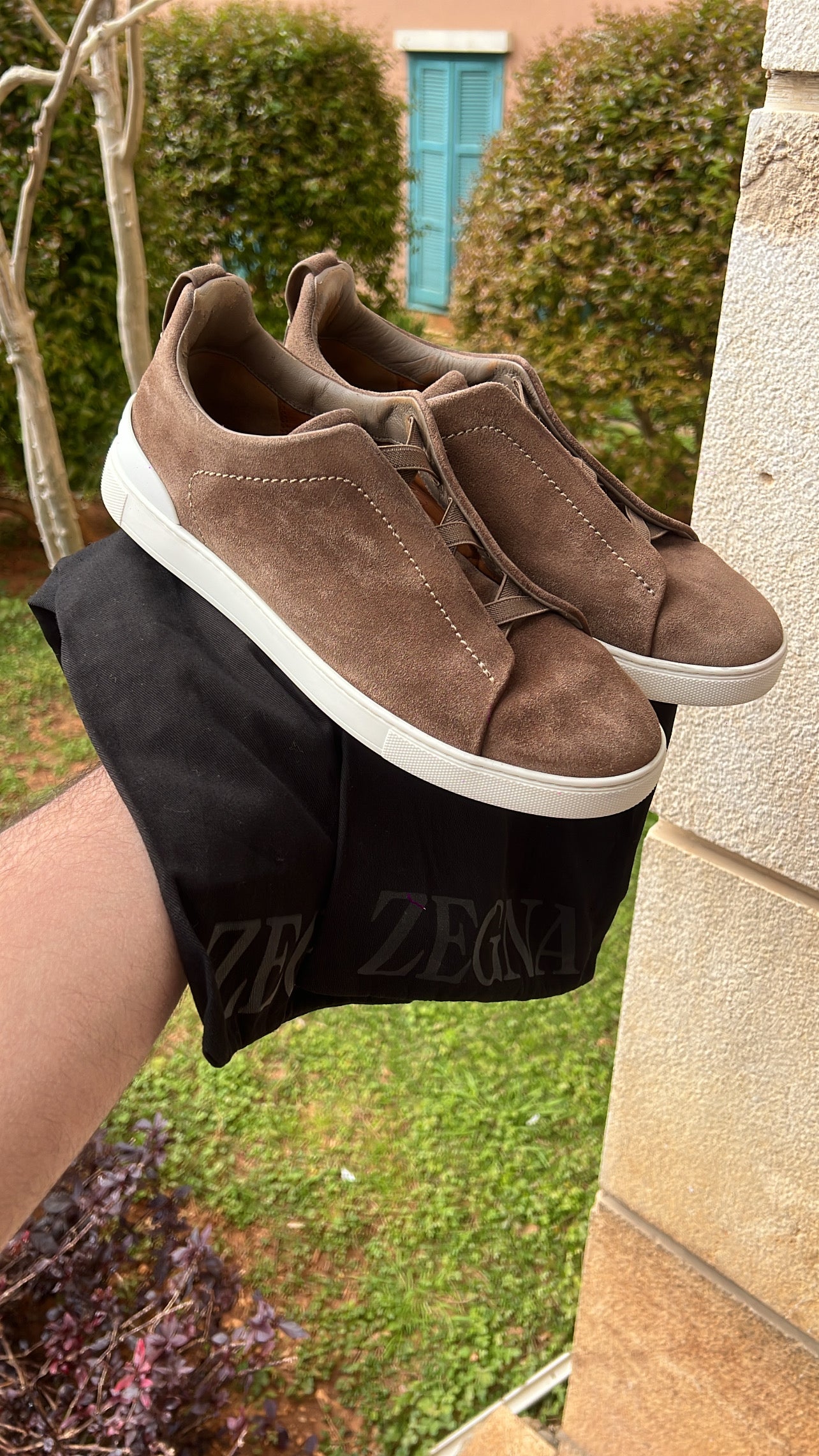 Zegna Triple Stitch Brown