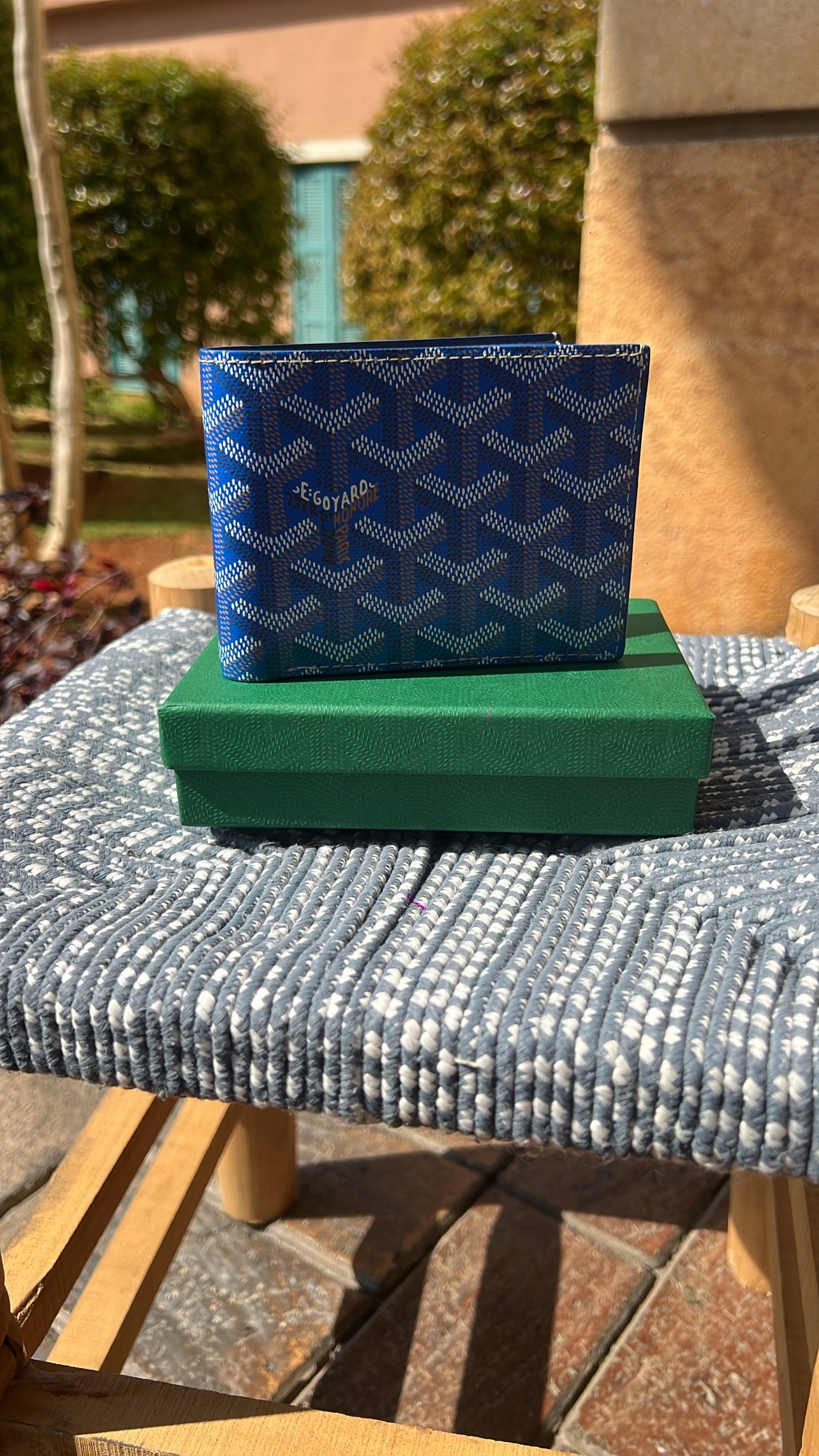 Goyard Blue Wallet