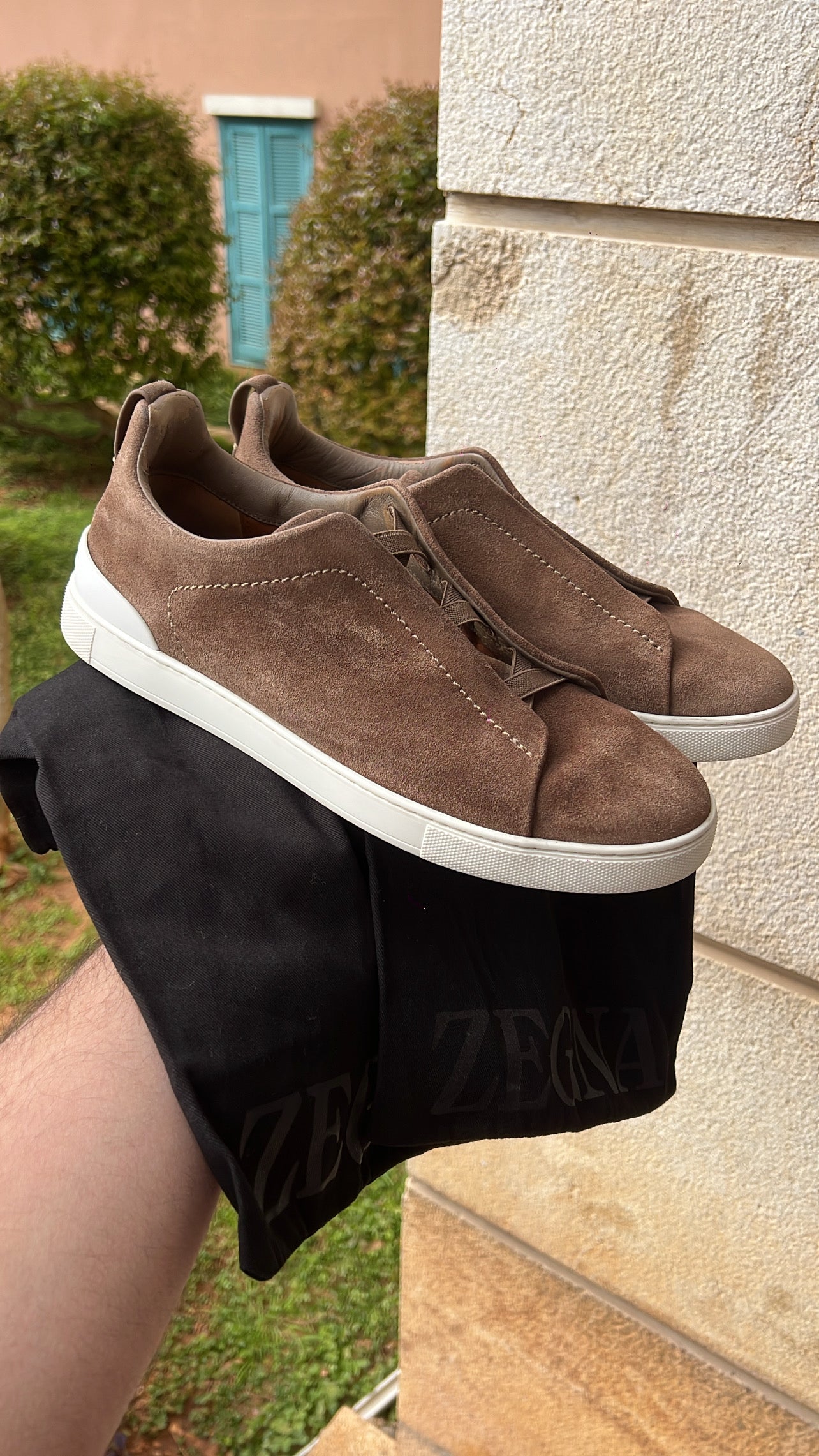 Zegna Triple Stitch Brown