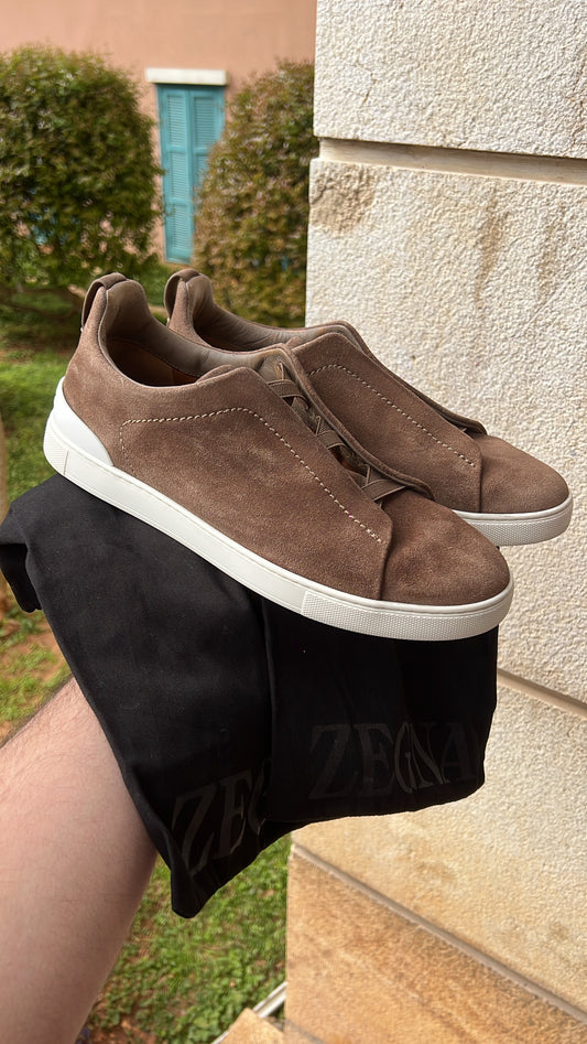 Zegna Triple Stitch Brown
