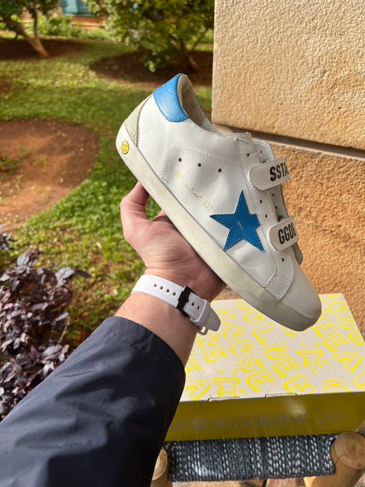 Golden Goose Super Star White / Blue