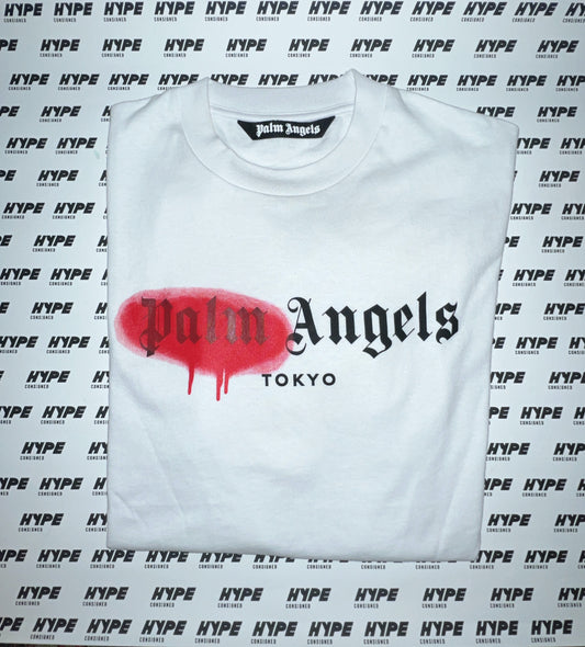 Palm Angels Red Spray T-Shirt