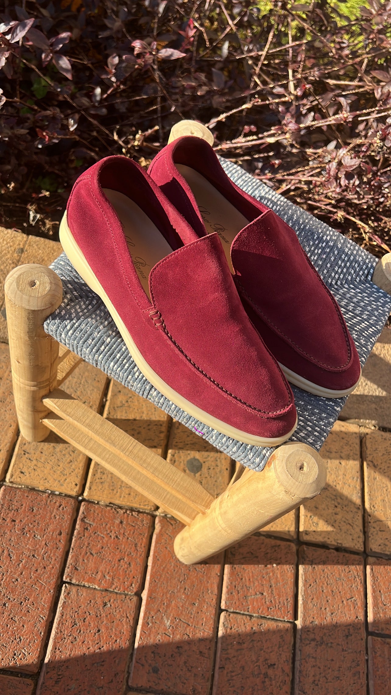 Loro Piana Summerwalk Burgundy