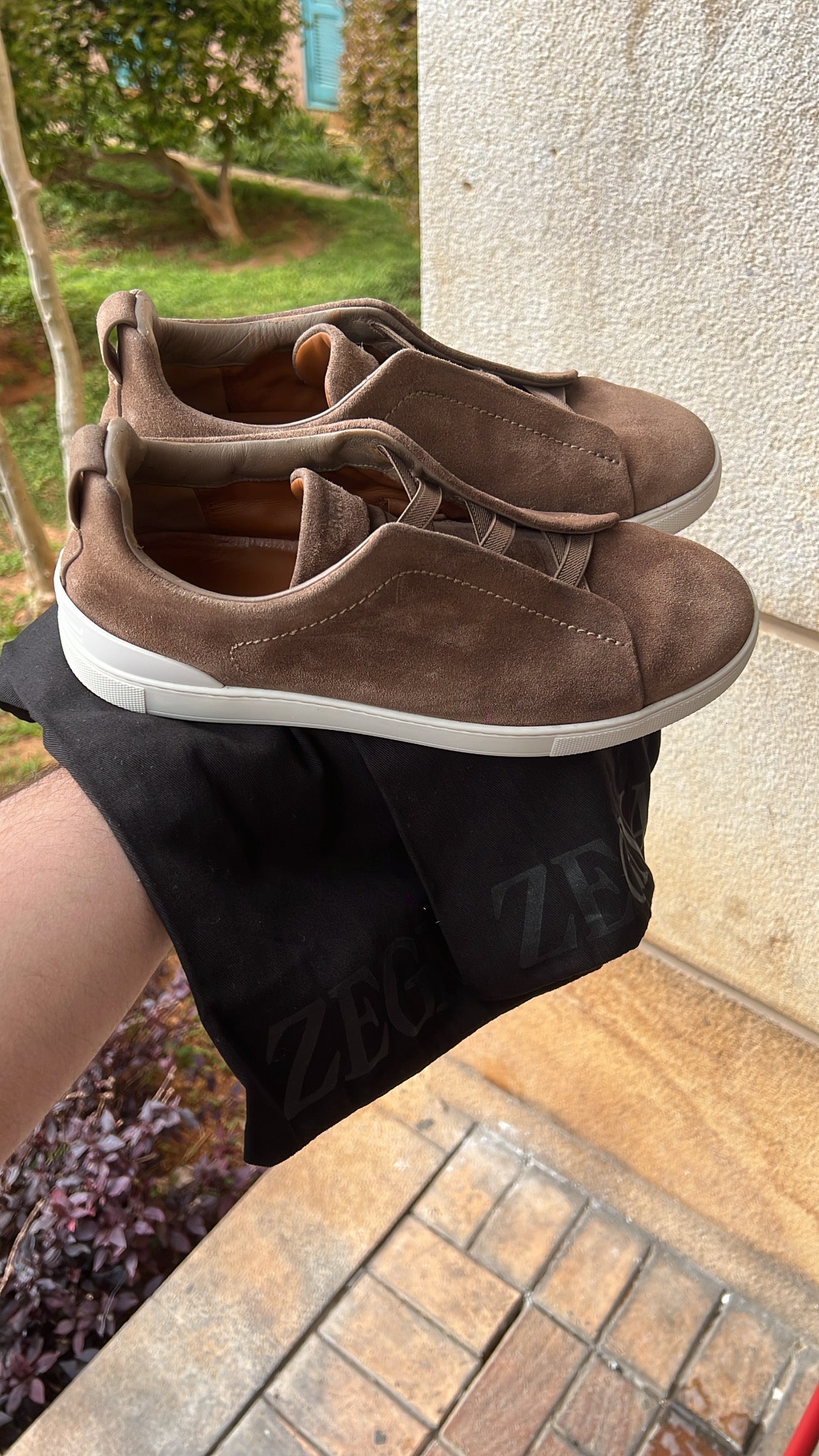 Zegna Triple Stitch Brown