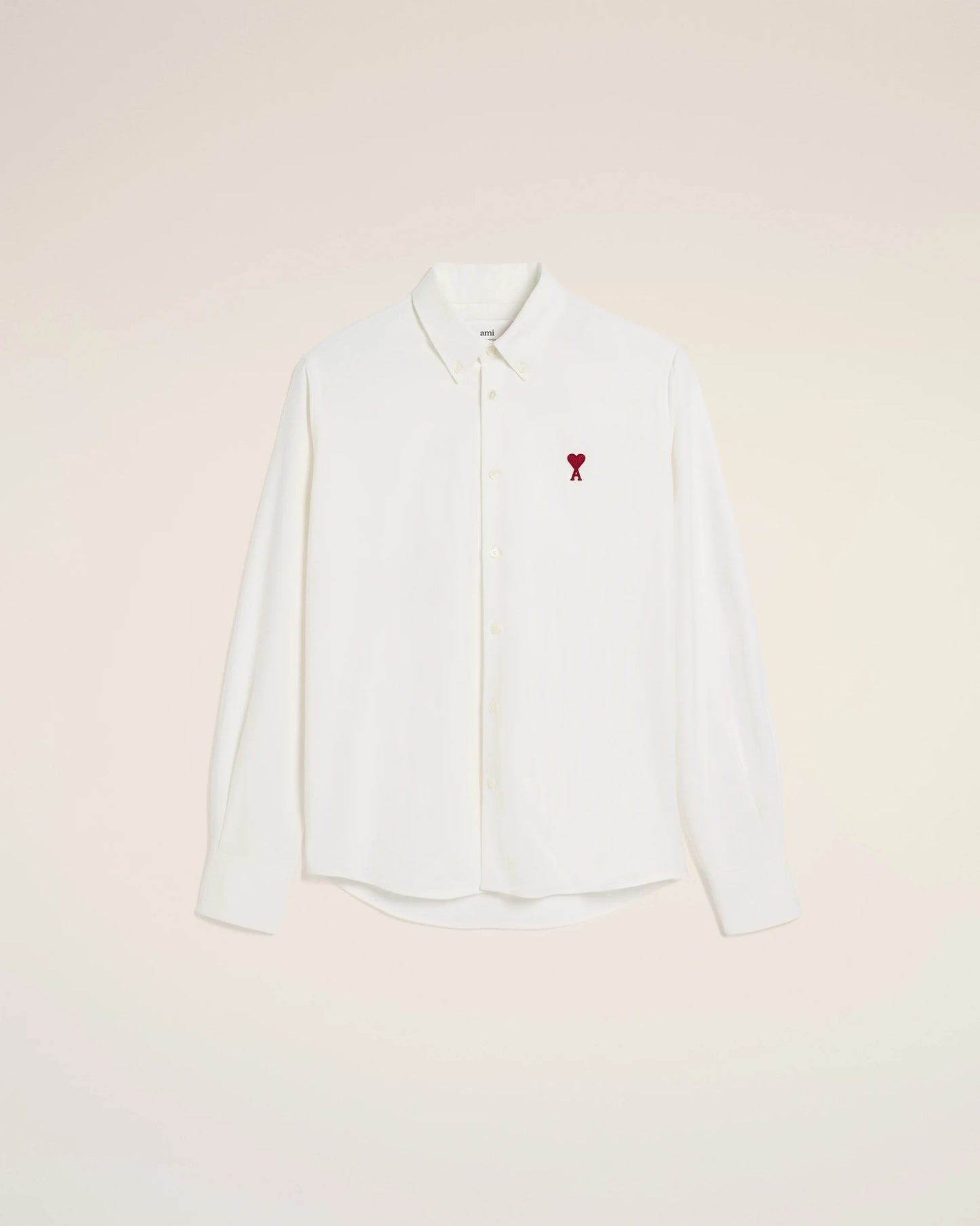 WHITE COTTON BUTTON-DOWN AMI DE COEUR SHIRT