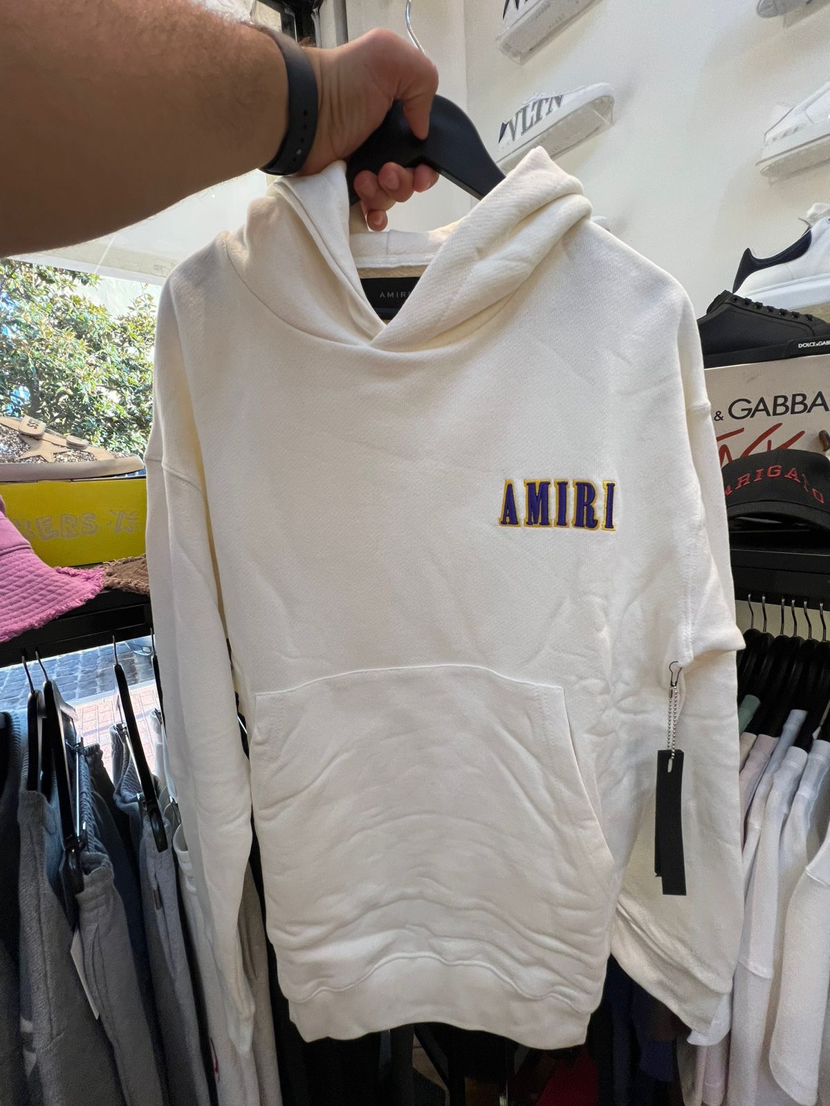 Amiri White Lakers Hoodie