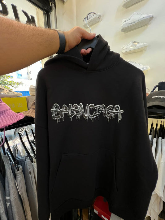 Balenciaga Bubble Hoodie Black