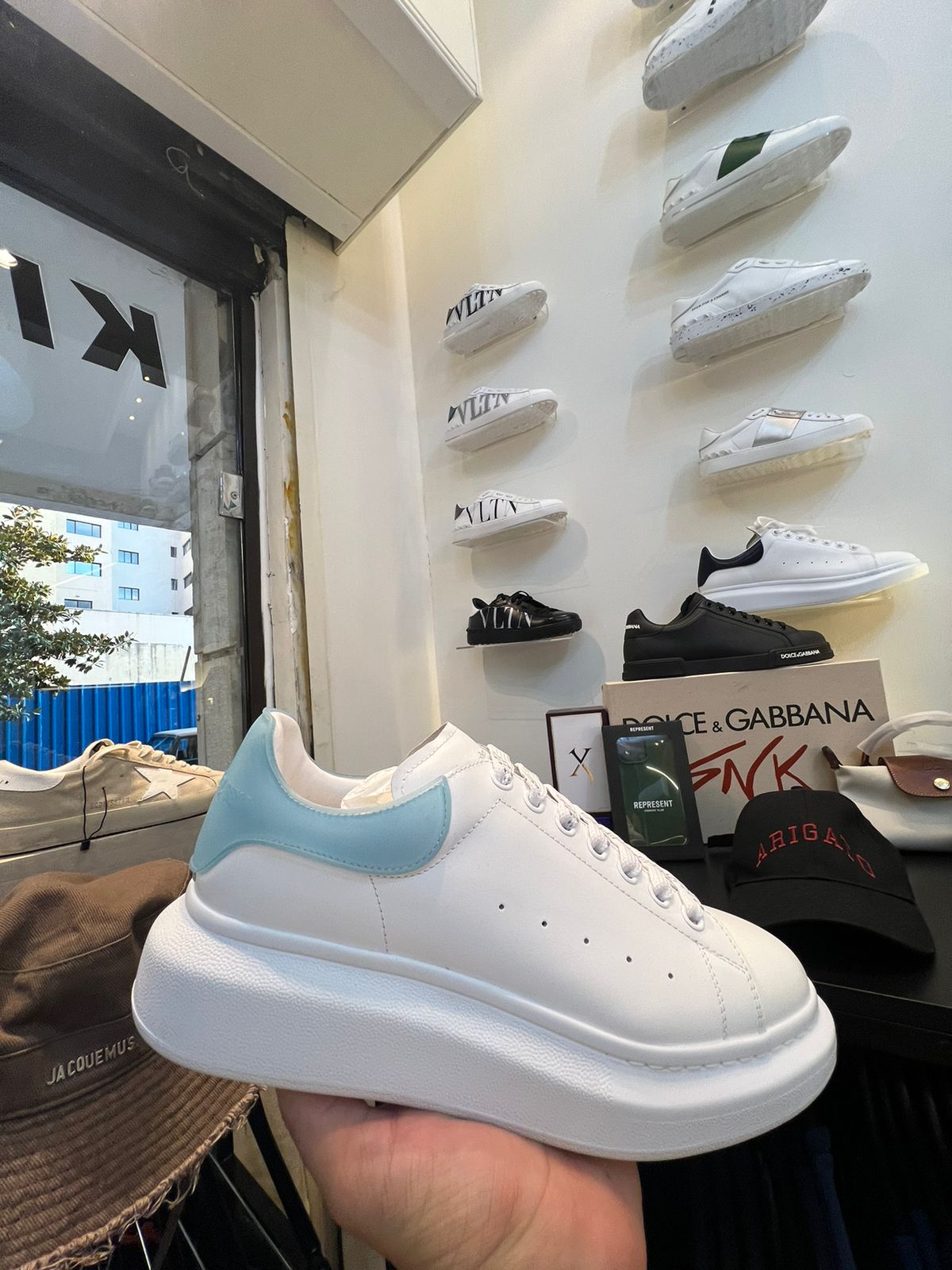 Alexander McQueen White / Baby Blue