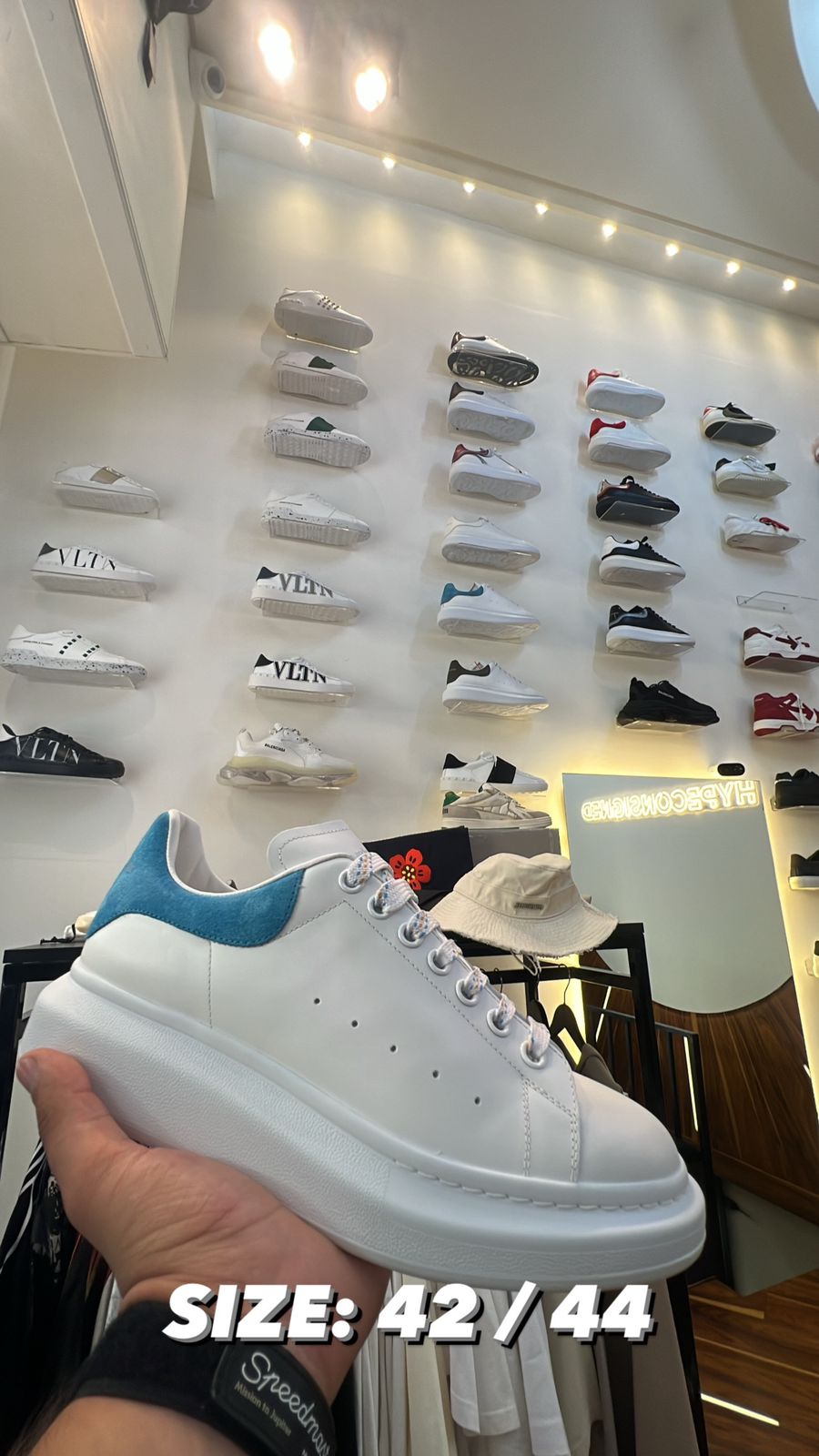 Alexander McQueen White / Baby Blue