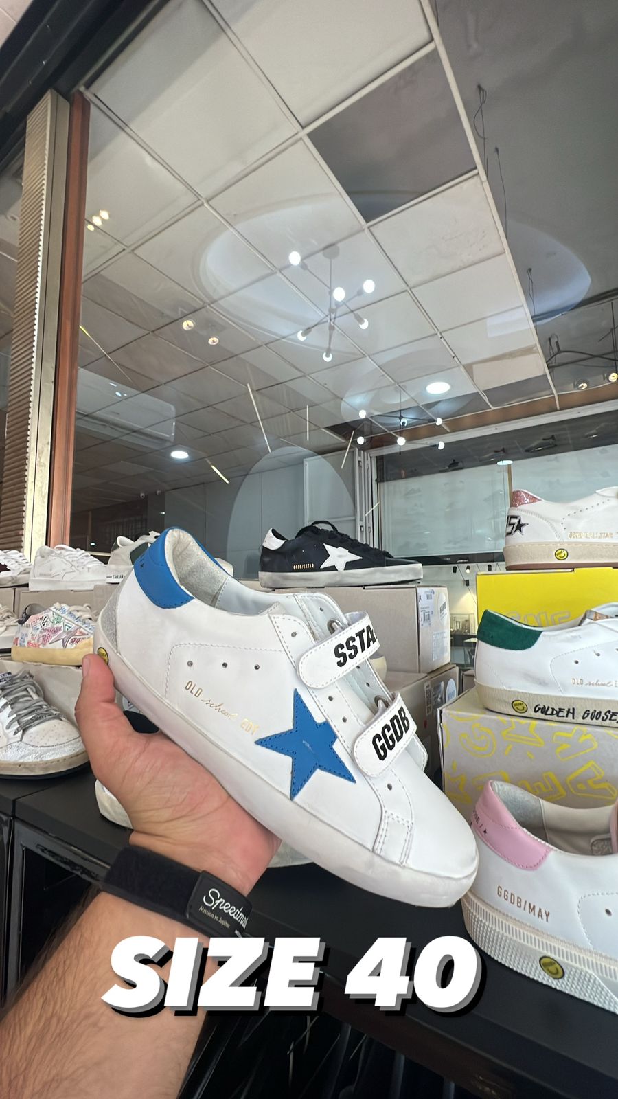 Golden Goose Super Star White / Blue