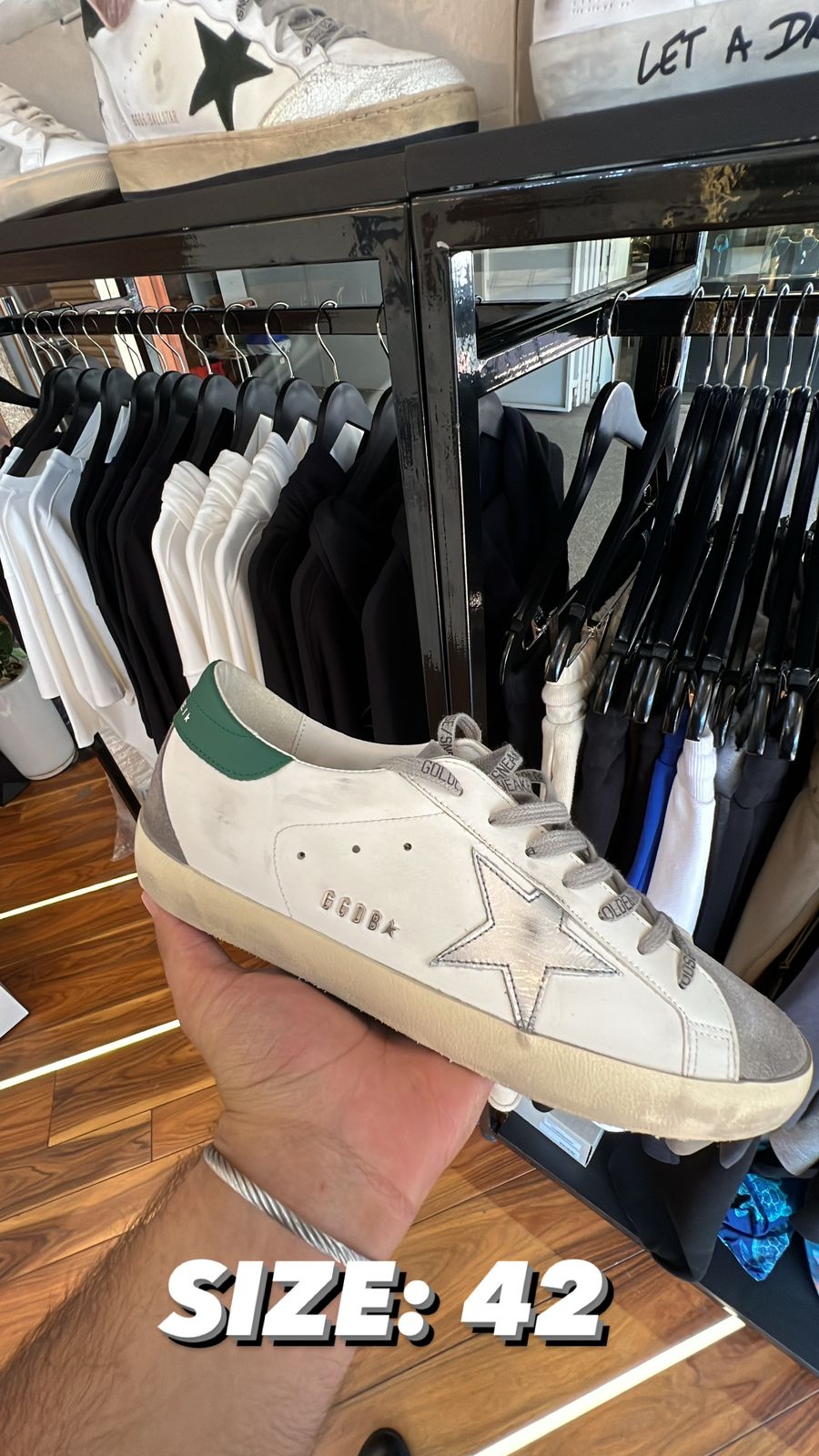 Golden Goose SuperStar White / Green