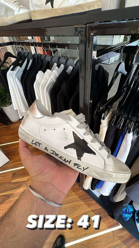 Golden Goose SuperStar White / Silver