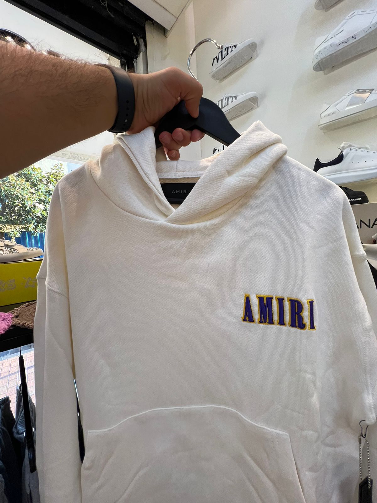 Amiri White Lakers Hoodie